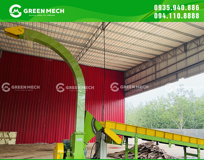 Cung cấp máy băm gỗ 15 tấn đến Campuchia