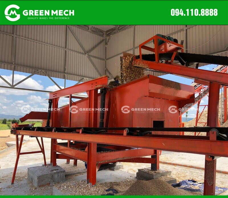 Máy sàng dăm gỗ giúp phân loại dăm gỗ đạt chuẩn xuất khẩu