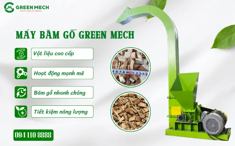 Máy băm gỗ GREEN MECH