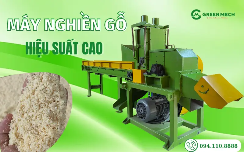 Máy nghiền gỗ hiệu suất cao cho sản xuất