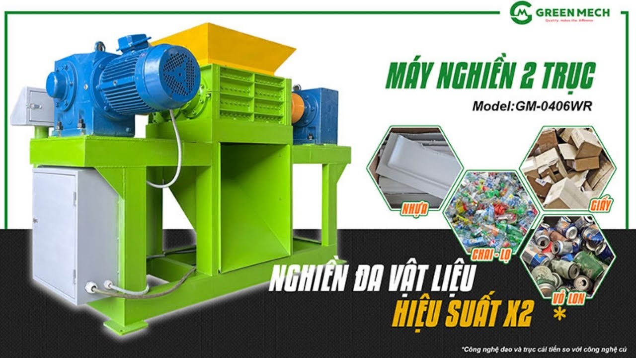 Máy nghiền 2 trục GREEN MECH