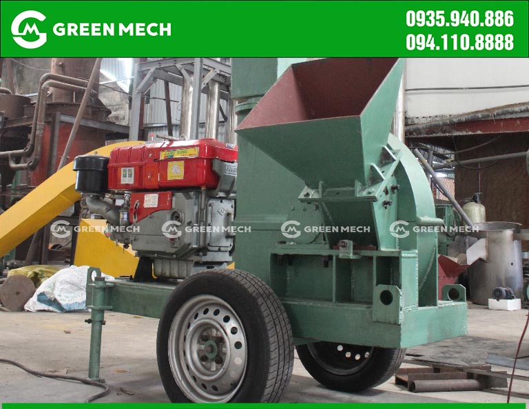 Máy băm dăm gỗ mini GREEN MECH